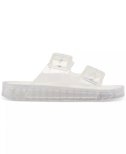 Double-Band Jelly Footbed Sandals