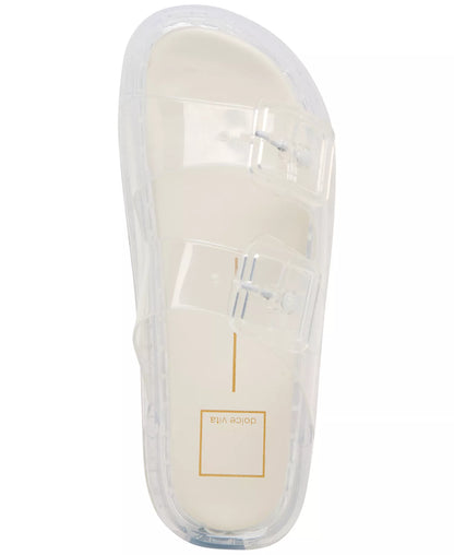 Double-Band Jelly Footbed Sandals